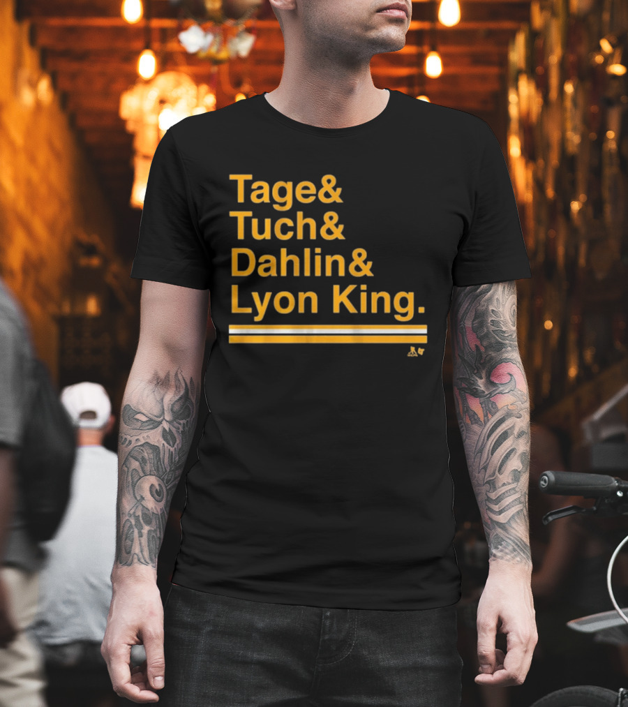 Tage Tuch Dahlin Lyon King Buffalo Hockey Ampersand T-Shirt