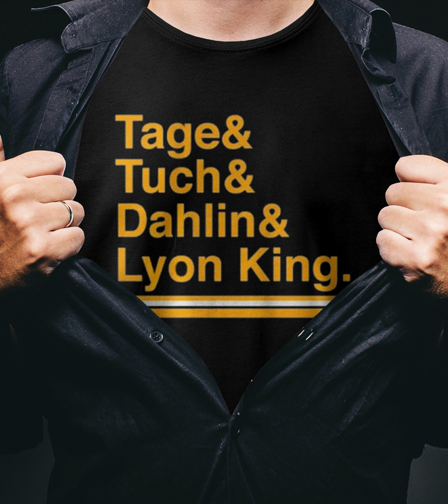Tage Tuch Dahlin Lyon King Buffalo Hockey Ampersand T-Shirt