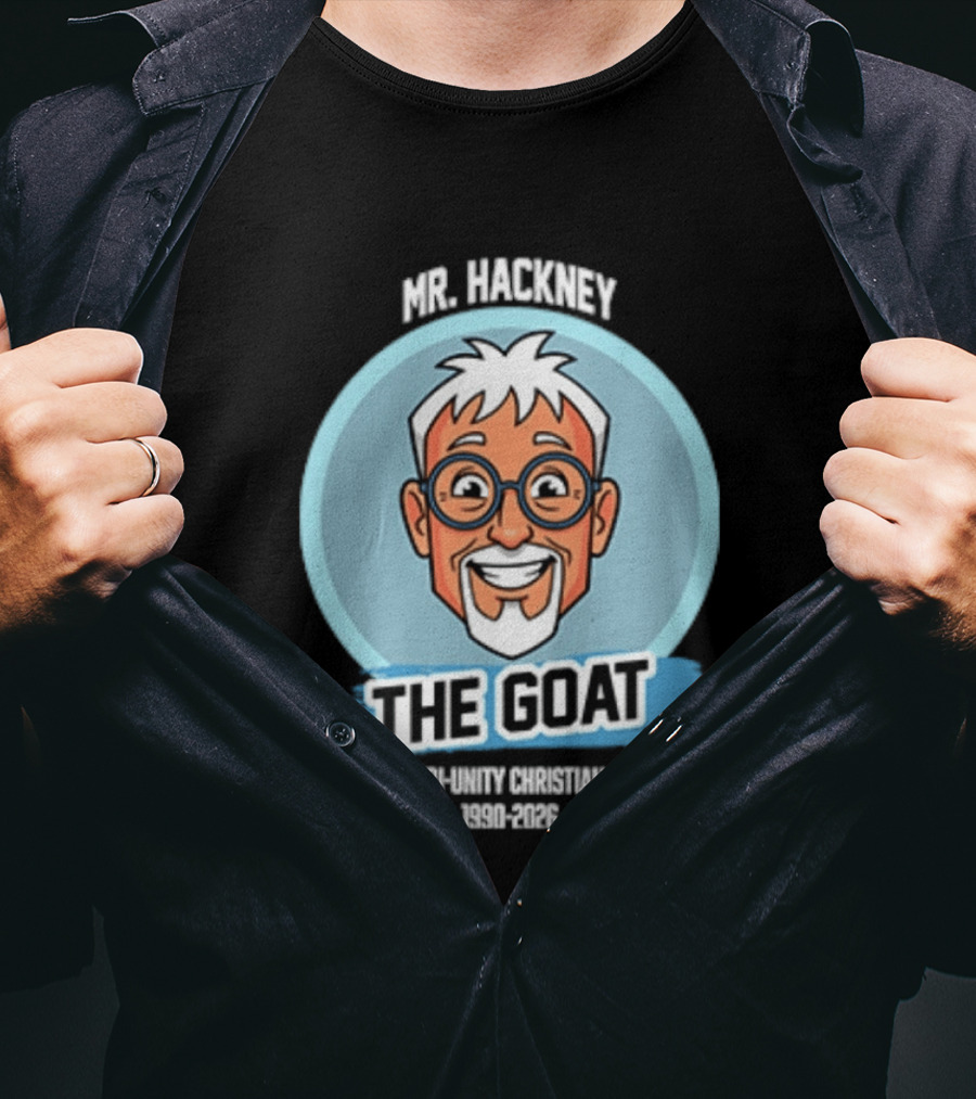 Mr. Hackney The Goat Tri Unity Christian 1990 2026 T-Shirt