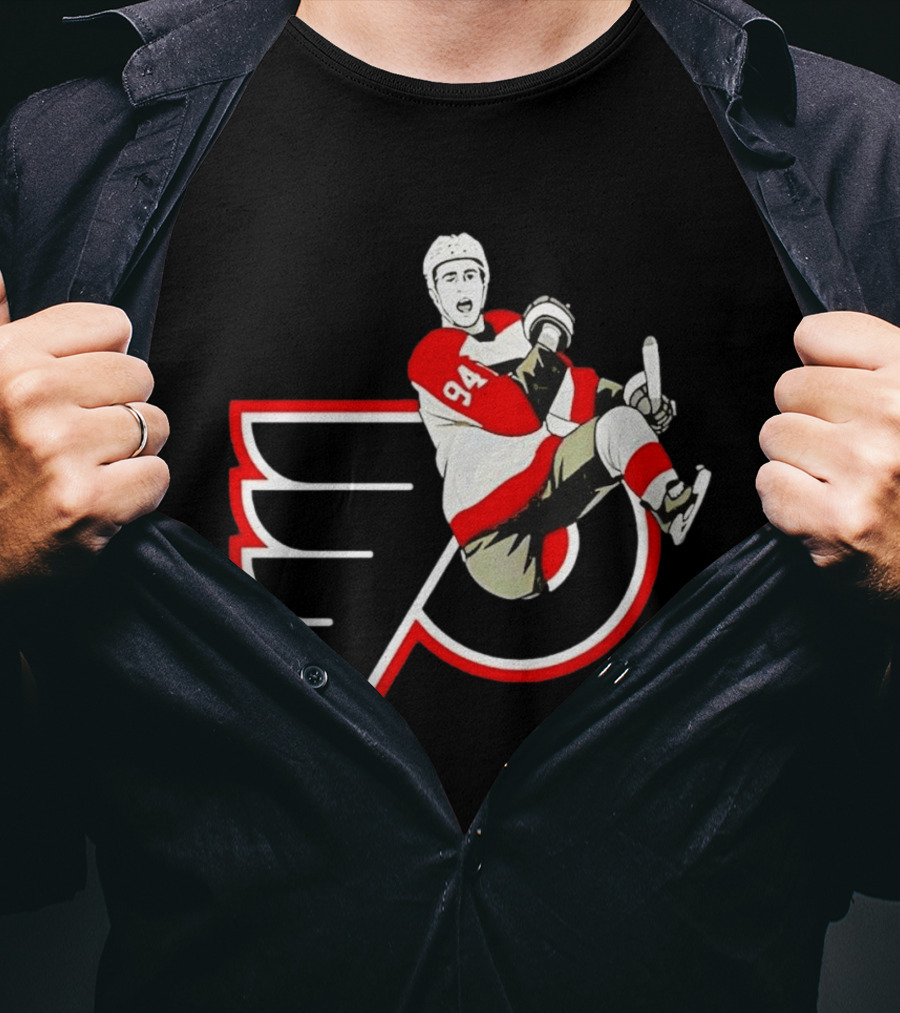 Philadelphia Flyers Porter Martone 94 Celebration T-Shirt