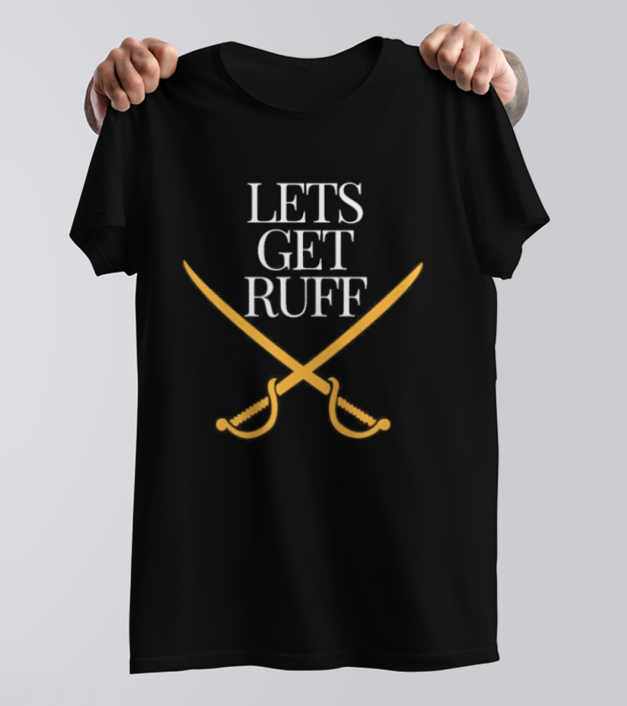 Buffalo Sabres Let's Get Ruff Crossed Sabres T-Shirt