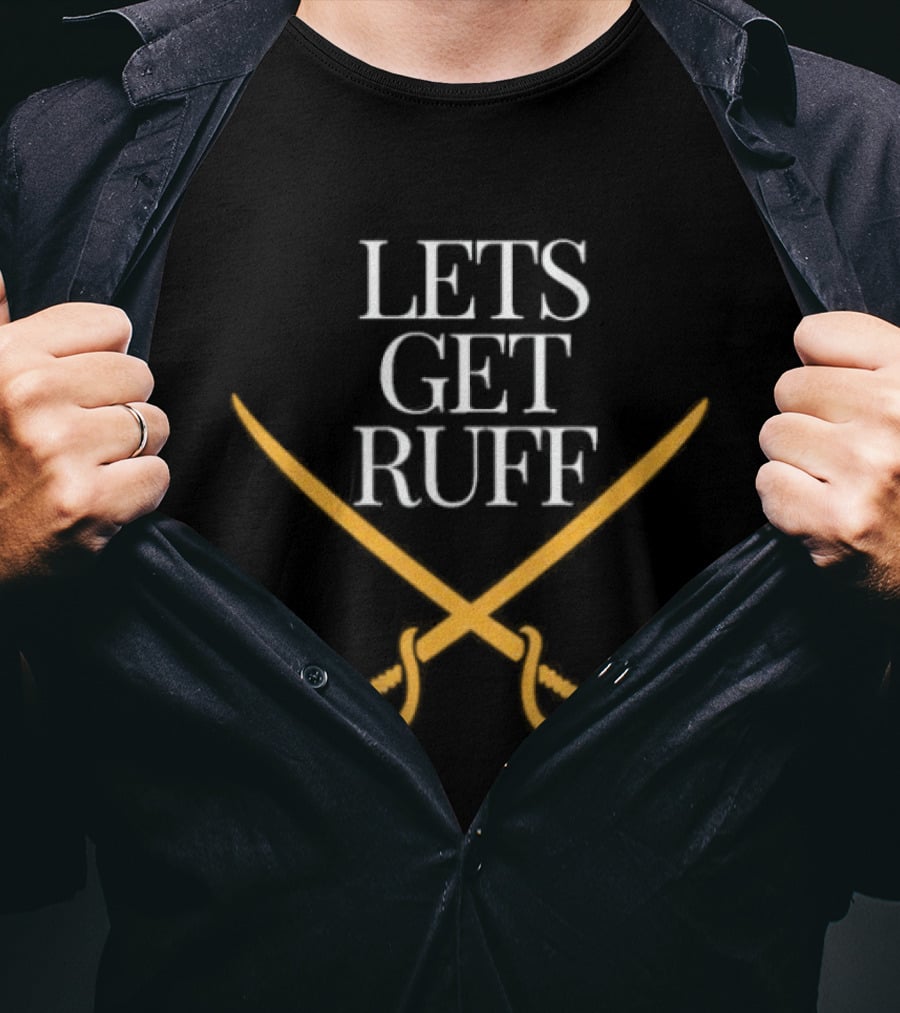 Buffalo Sabres Let's Get Ruff Crossed Sabres T-Shirt
