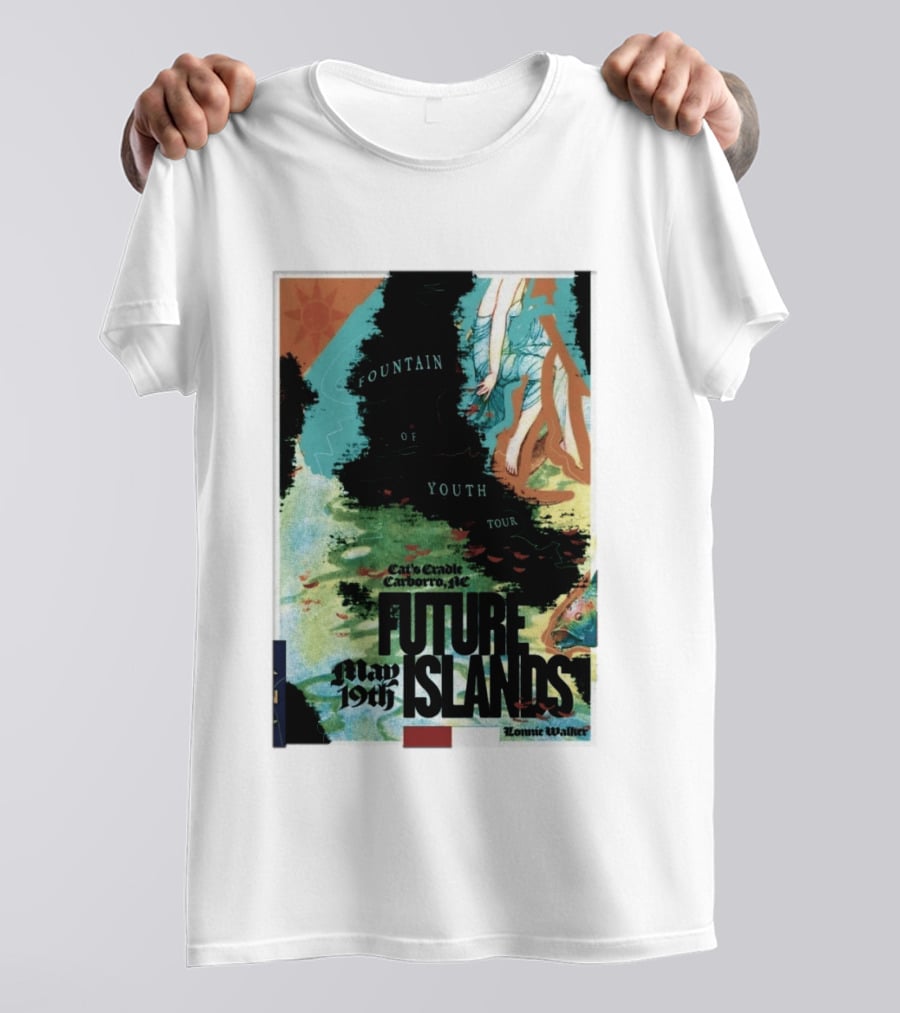 May 19 2026 Future Islands At Cat's Cradle Carrboro NC Fountain Of Youth Tour T-Shirt