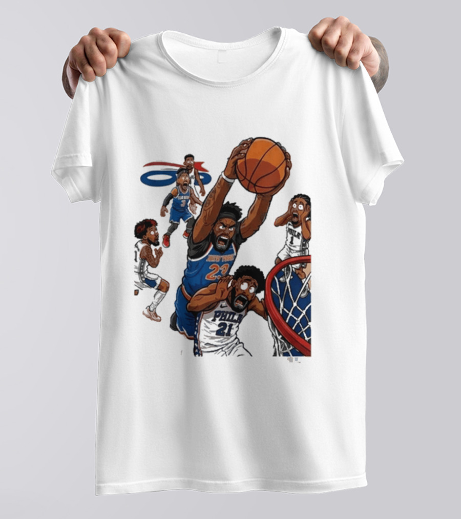 Josh Hart Monster Dunk New York Knicks Basketball Player Epic Slam T-Shirt