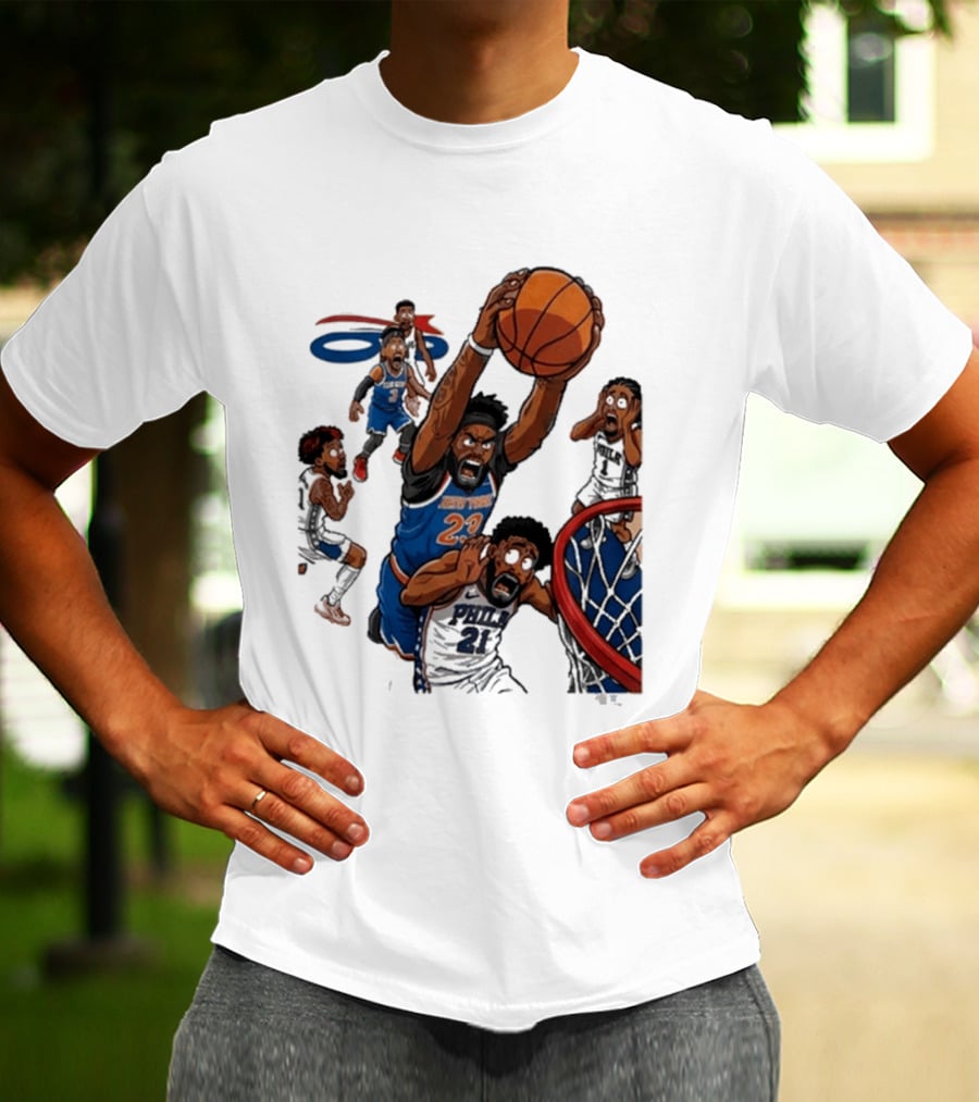 Josh Hart Monster Dunk New York Knicks Basketball Player Epic Slam T-Shirt