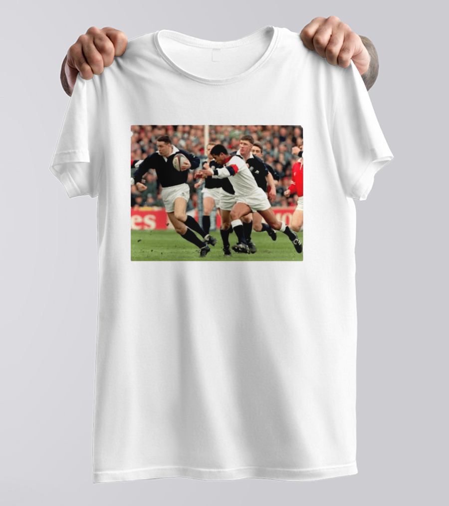 Scott Hastings Iconic Scotland Rugby Moment With Brother Gavin Against England T-Shirt