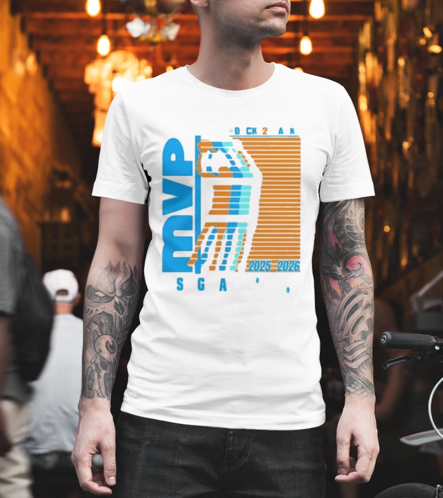 Shai Gilgeous Alexander Back 2 Back MVP 2025 2026 SGA T-Shirt