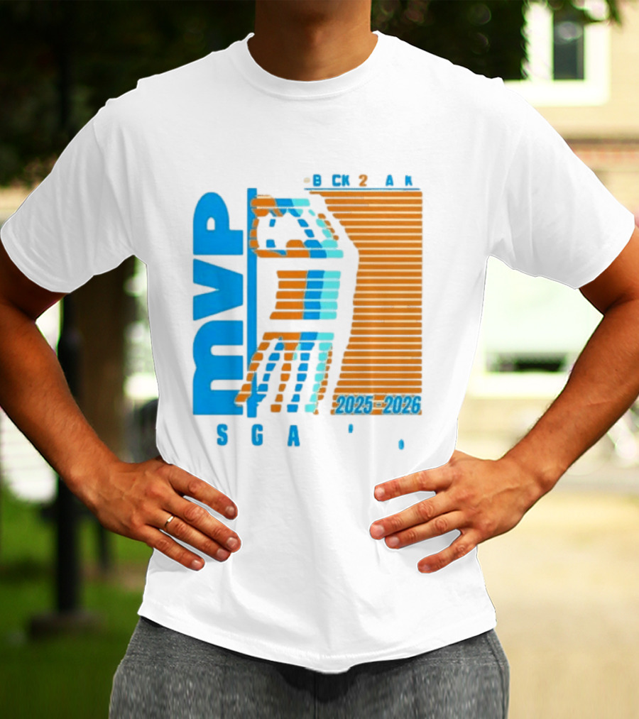 Shai Gilgeous Alexander Back 2 Back MVP 2025 2026 SGA T-Shirt
