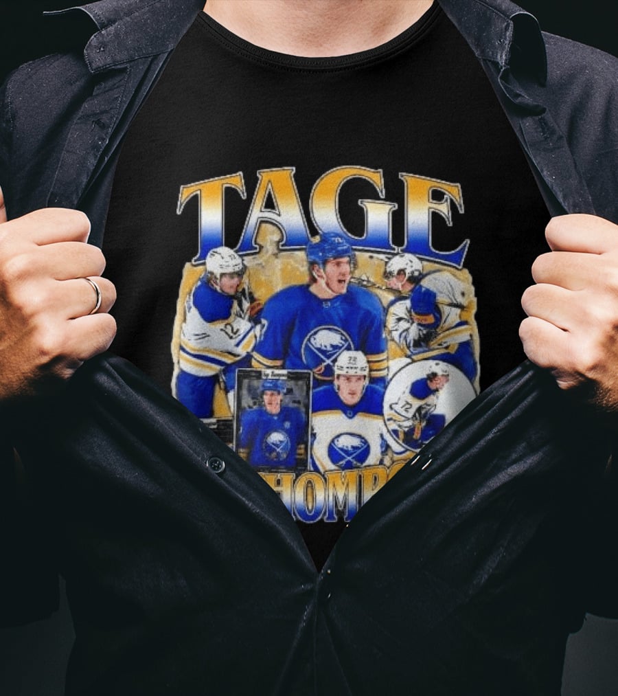 Tage Thompson Buffalo Sabres Hockey Collage T-Shirt