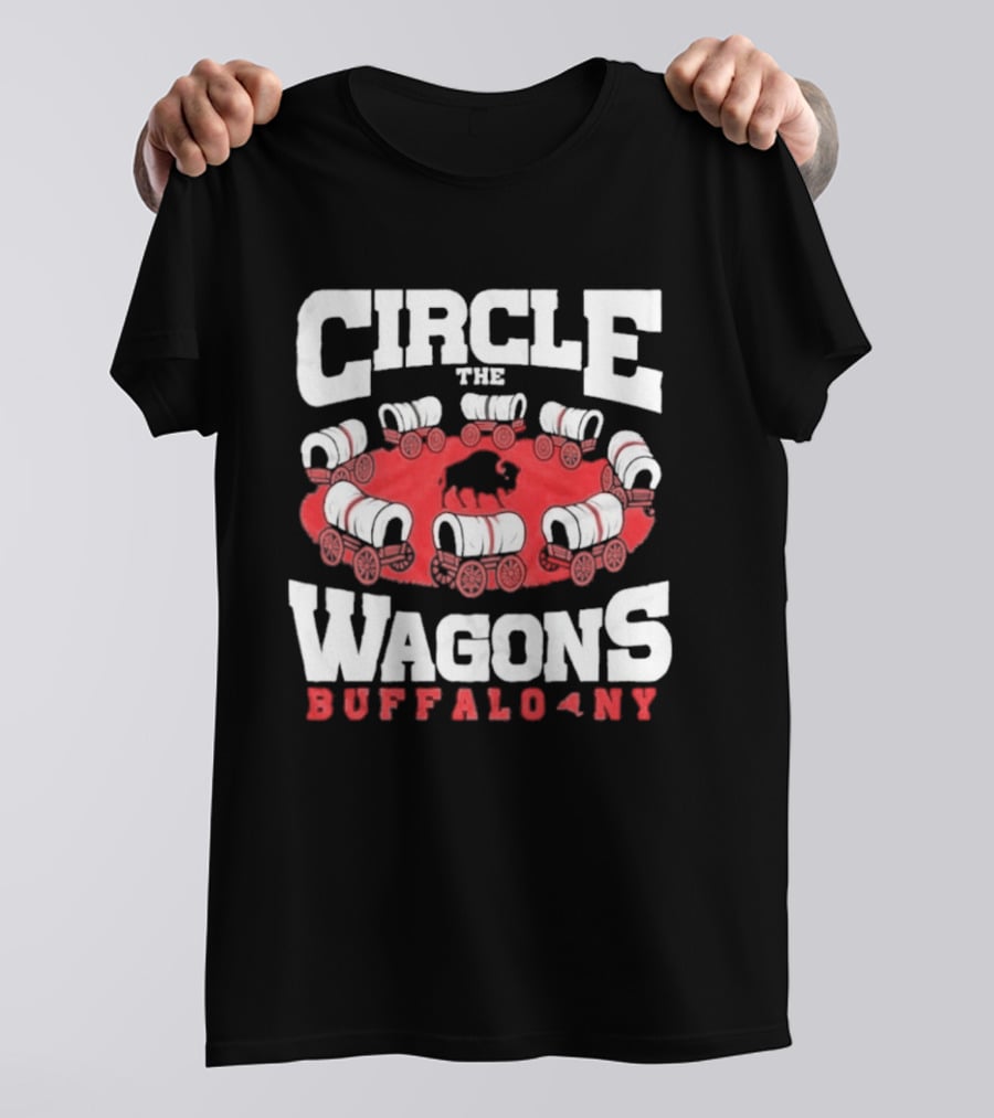 Circle The Wagons Buffalo NY Bills Football T-Shirt