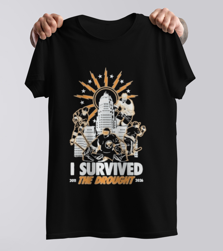 Buffalo Sabres I Survived The Drought 2011 2026 Iconic Hockey Celebration T-Shirt