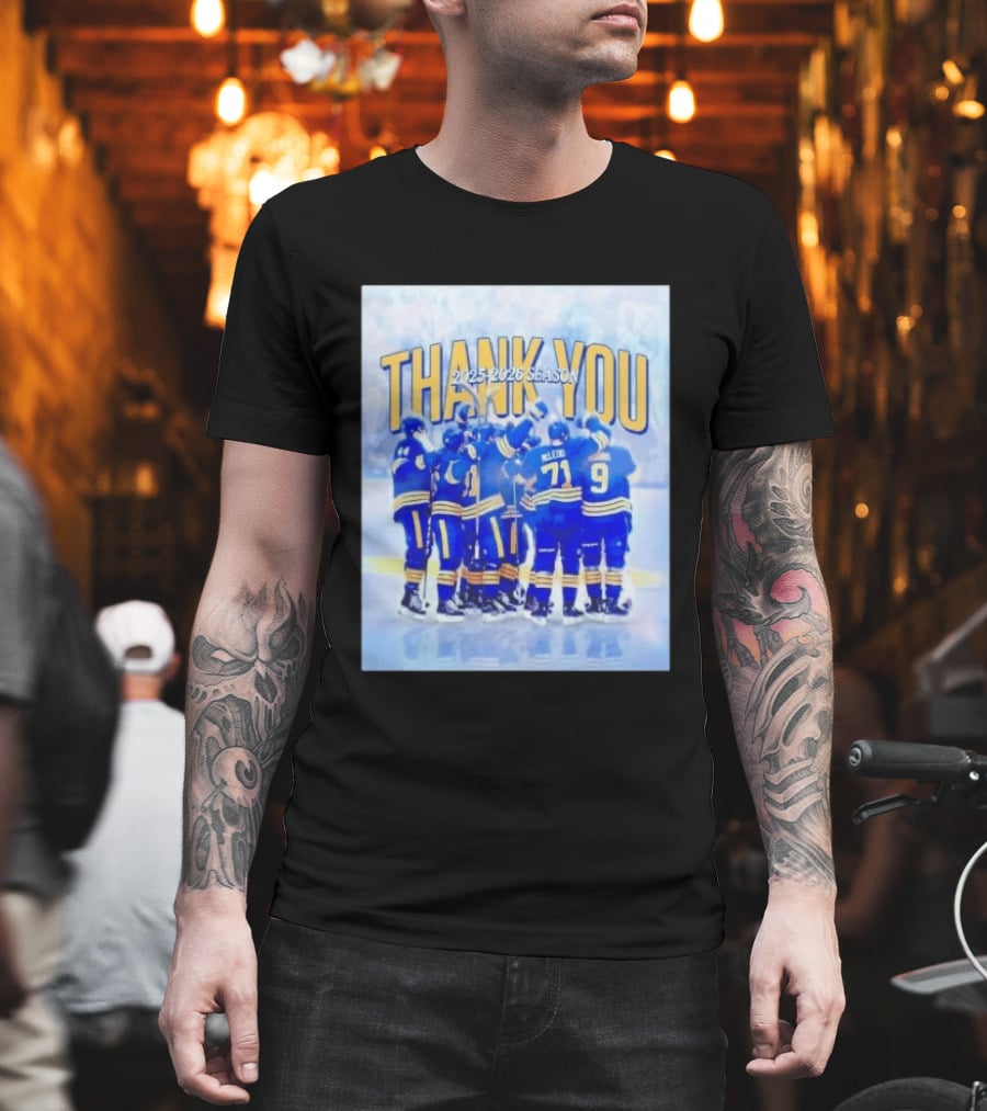 Buffalo Sabres Thank You 2025 2026 Season Players T-Shirt