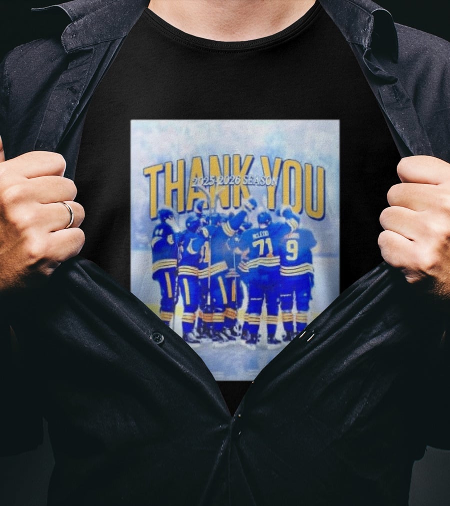 Buffalo Sabres Thank You 2025 2026 Season Players T-Shirt
