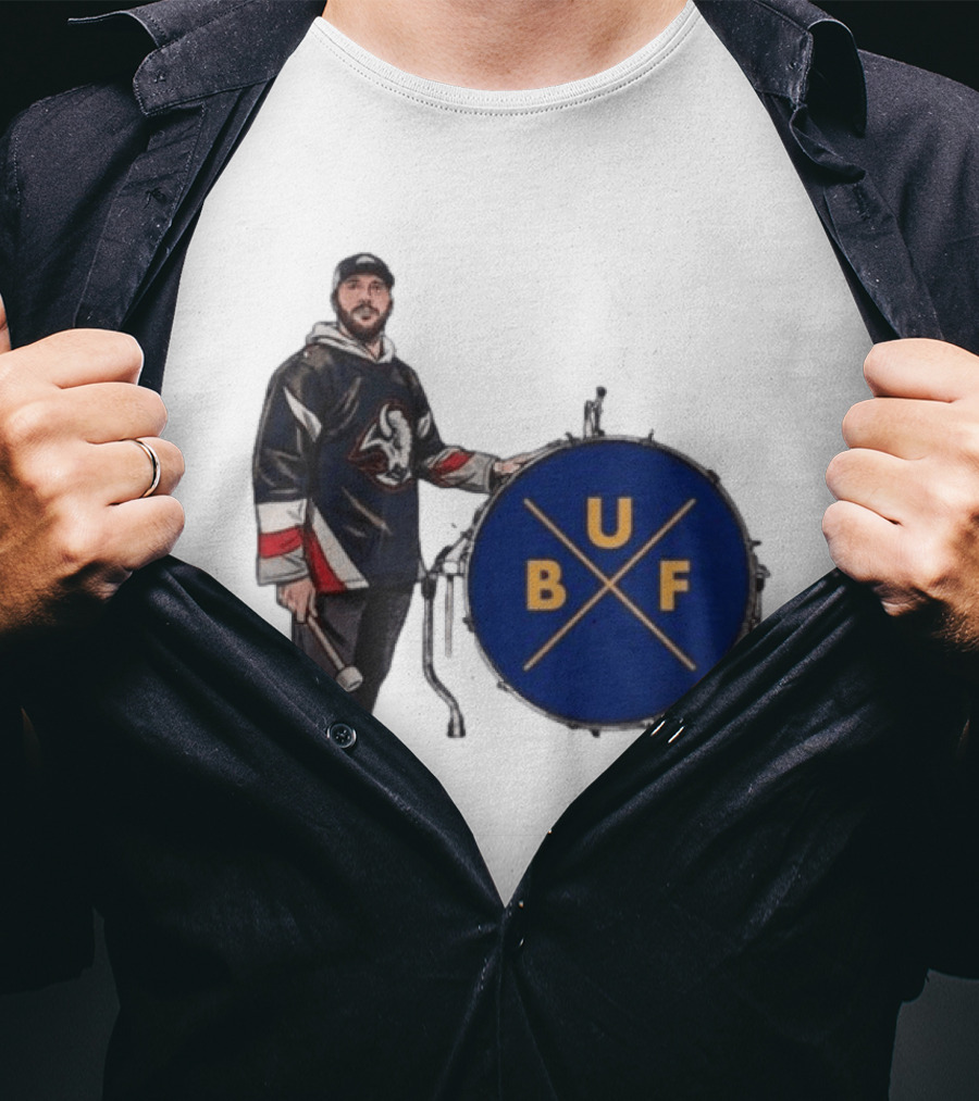 Buffalo Sabres Hockey Josh BUF Drum Team Spirit T-Shirt