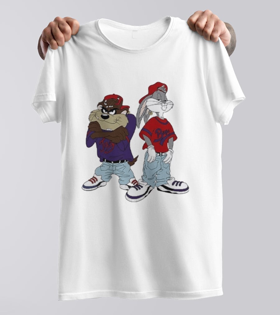 Bugs Bunny Taz Hip Hop Style Kriss Kross Outfits T-Shirt