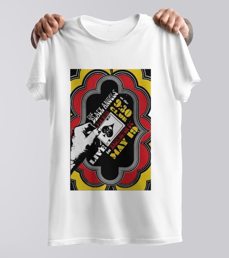 The Black Angels Live Washington D.C. May 19 Playing Card T-Shirt