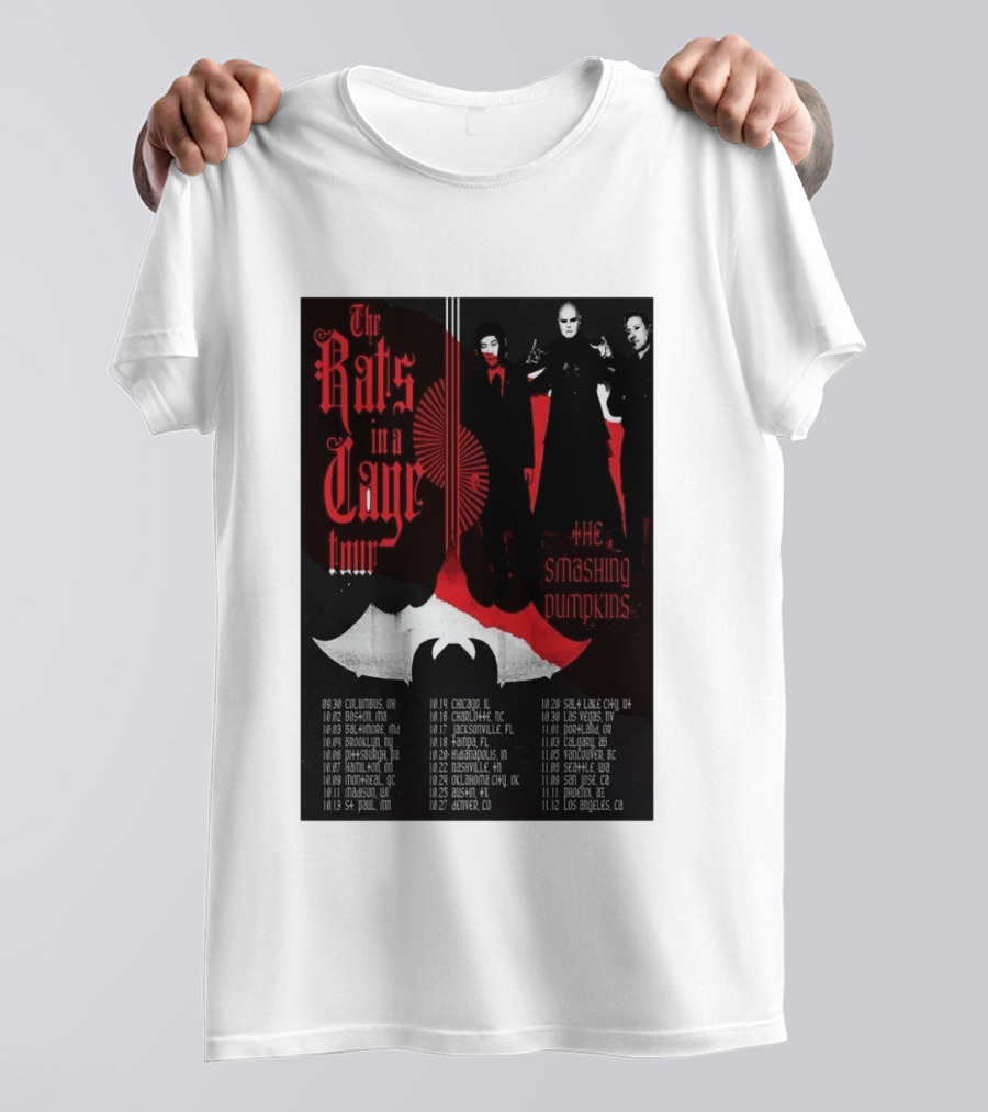The Smashing Pumpkins Rats In A Cage Tour 2026 T-Shirt