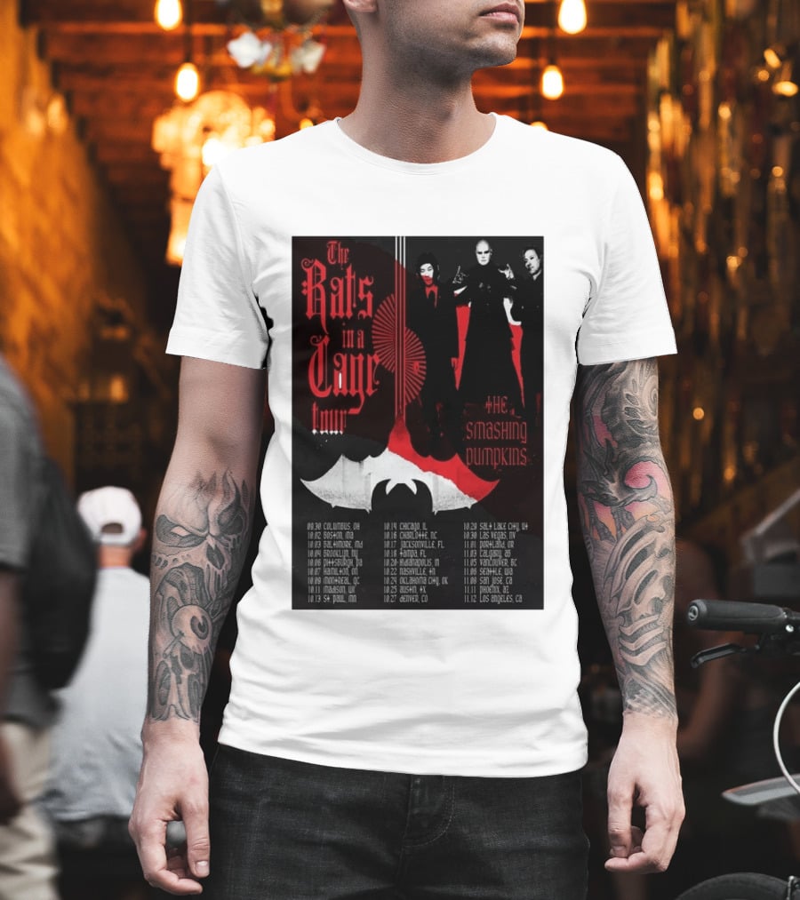 The Smashing Pumpkins Rats In A Cage Tour 2026 T-Shirt