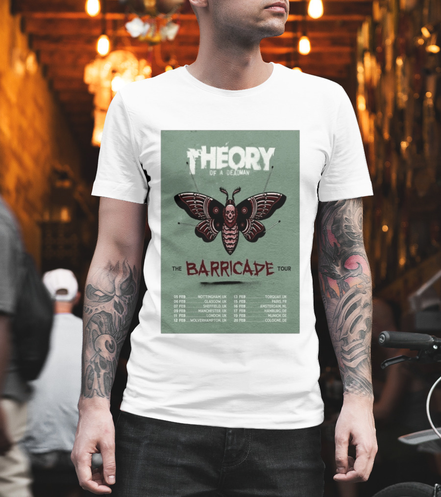 Theory Of A Deadman The Barricade Tour 2027 Dates And Locations T-Shirt
