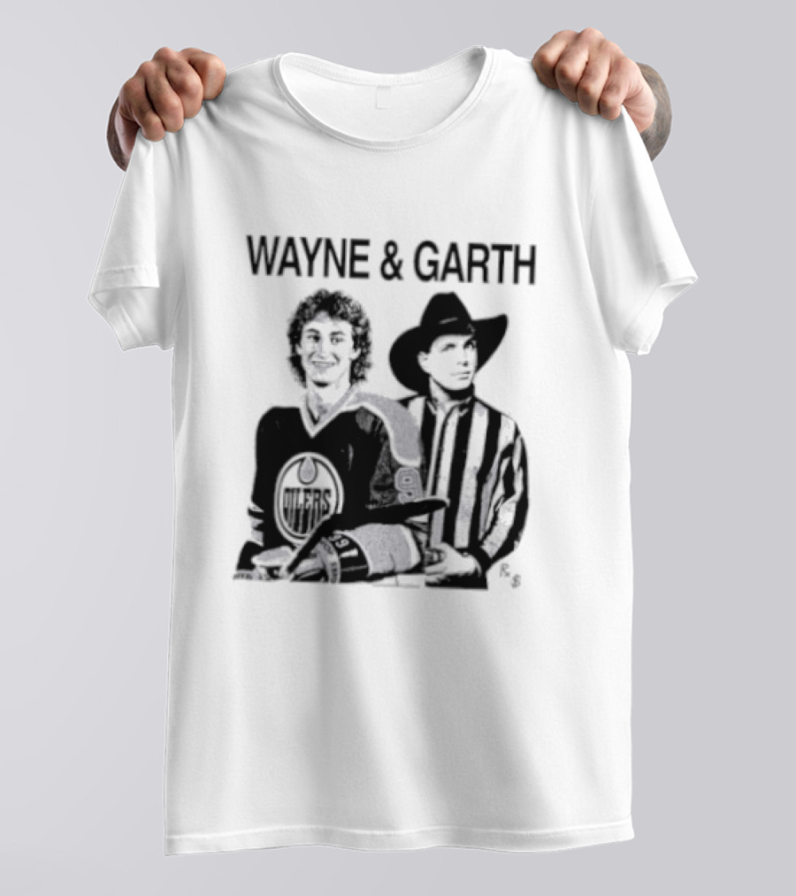 Wayne And Garth Hockey Cowboy Fusion T-Shirt