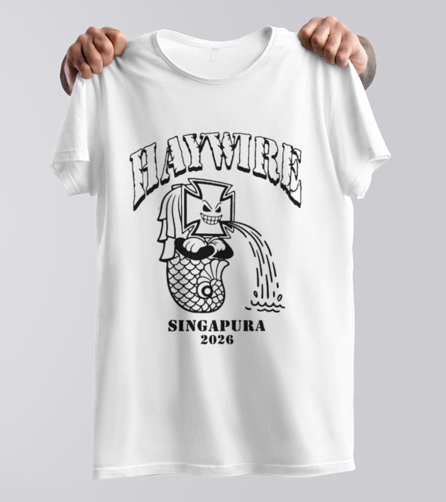 Haywire Boston Hardcore Asia Tour Singapura 2026 T-Shirt