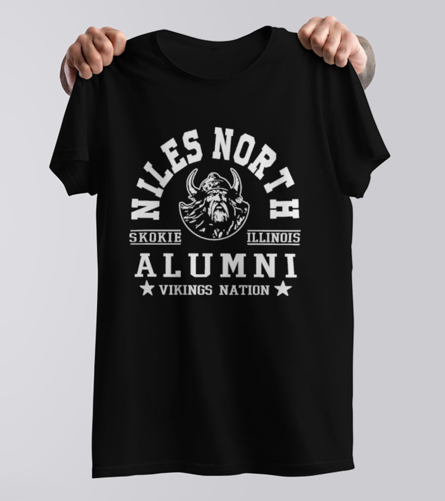 Niles North Skokie Illinois Alumni Vikings Nation T-Shirt