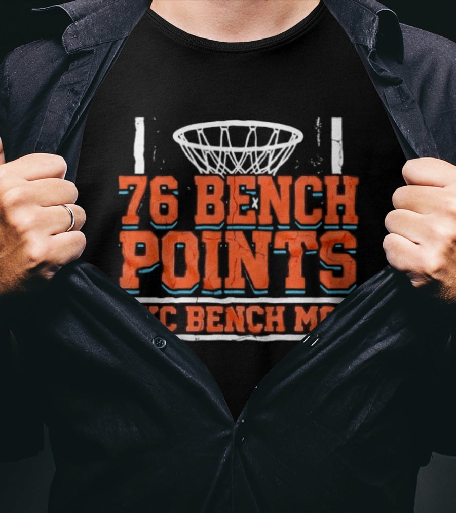 76 Bench Points OKC Bench Mob Basketball T-Shirt