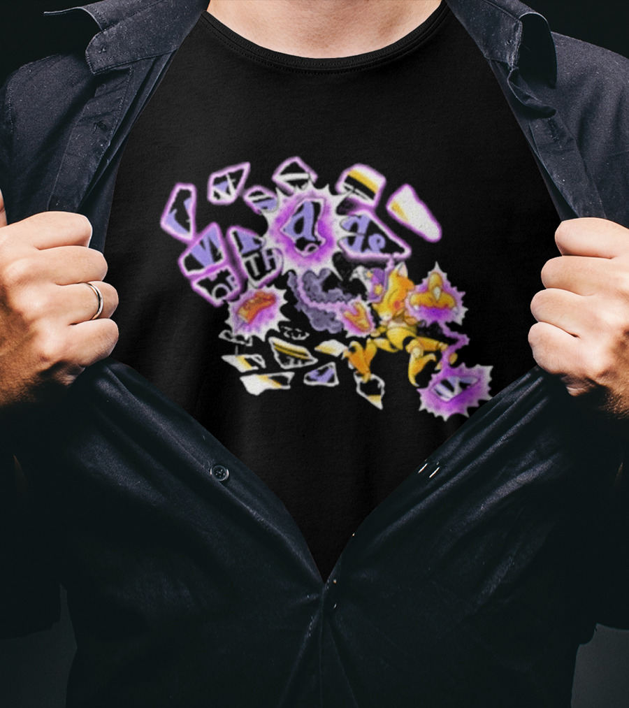 Pokémon Alakazam Psybeam Wizards Collaboration T-Shirt