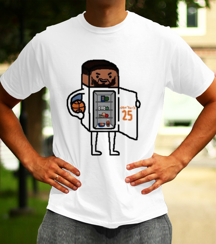 Mikal Bridges Fridge Doodle Knicks Basketball T-Shirt