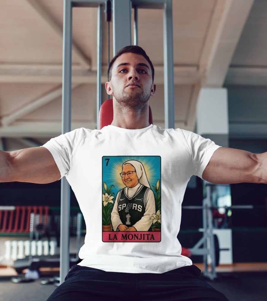 Salesian Sisters La Monjita Spurs Basketball Legend T-Shirt