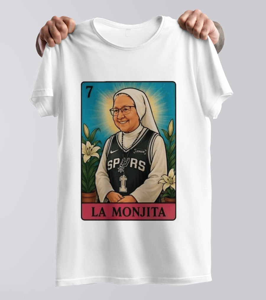 Salesian Sisters La Monjita Spurs Basketball Legend T-Shirt