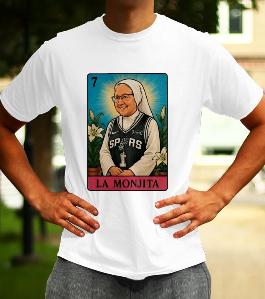 Salesian Sisters La Monjita Spurs Basketball Legend T-Shirt