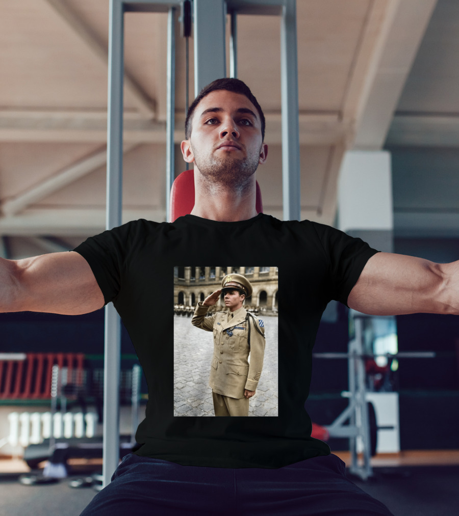 Audie Murphy The Boy Who Wouldn't Die May 28 1971 Plane Crash Hero 45 T-Shirt