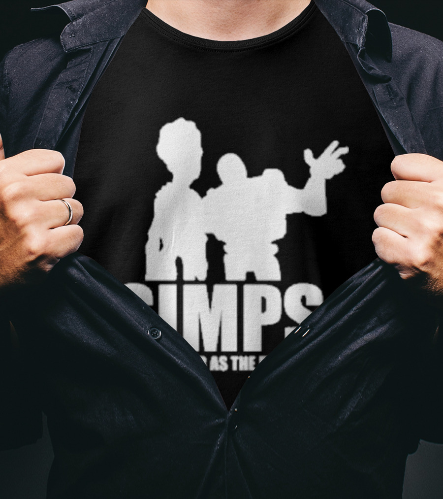 Simps Simps As Far As The Eye Can See Duo Silhouette Pop Culture Mashup T-Shirt