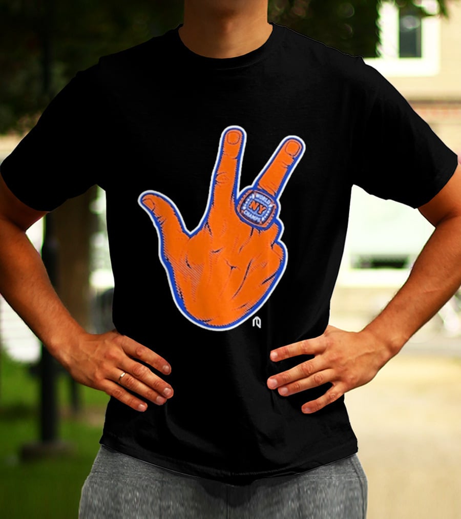 World Champion NY Ring Finger Gesture T-Shirt