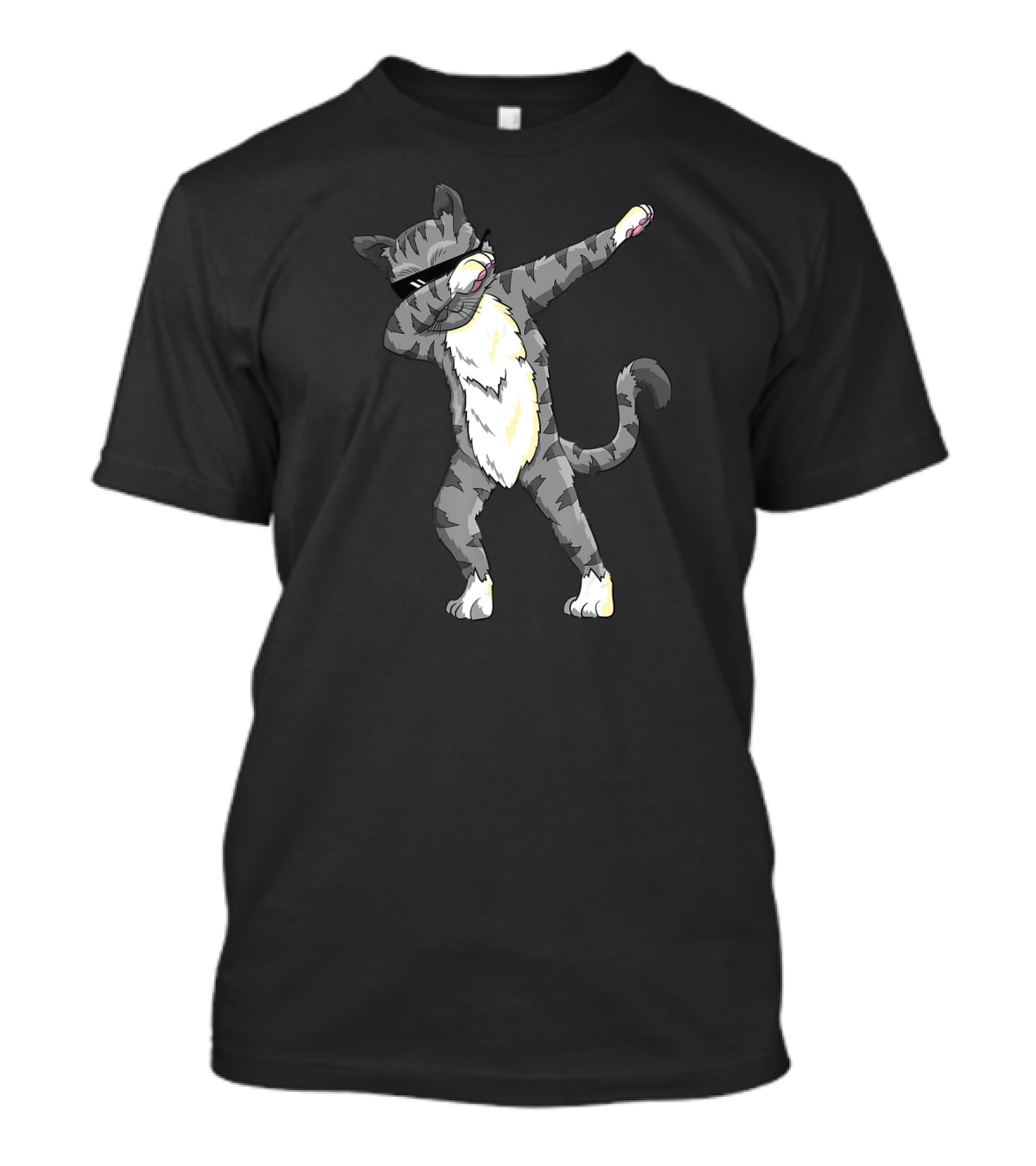 Dabbing Cat Dance Funny Cat Dab T-Shirt