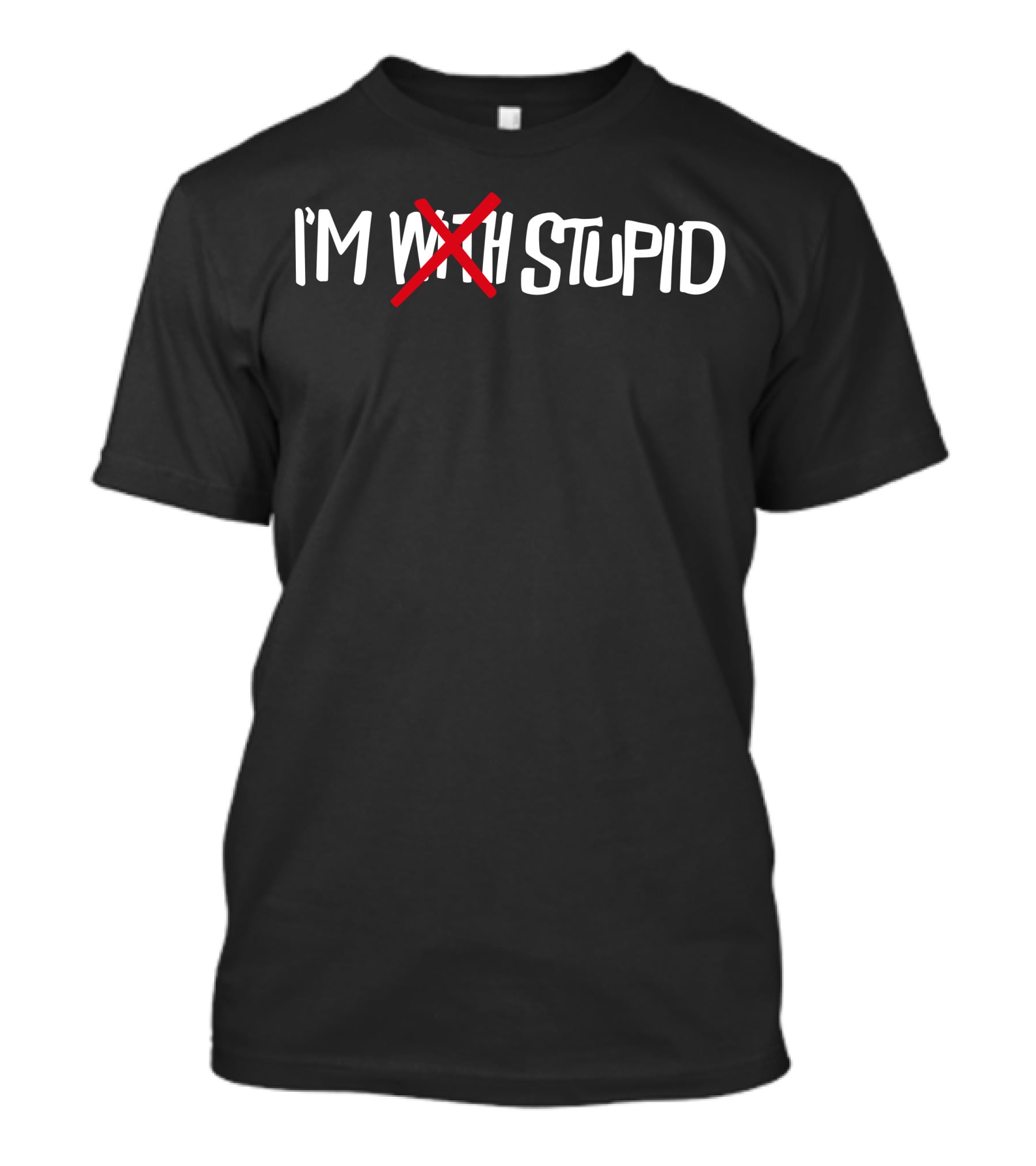 Noahfinnce Merch I'm Stupid Strikethrough Humor T-Shirt