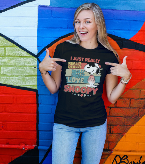 I Just Really Really Really Really Really Love Snoopy Joe Cool T-Shirt