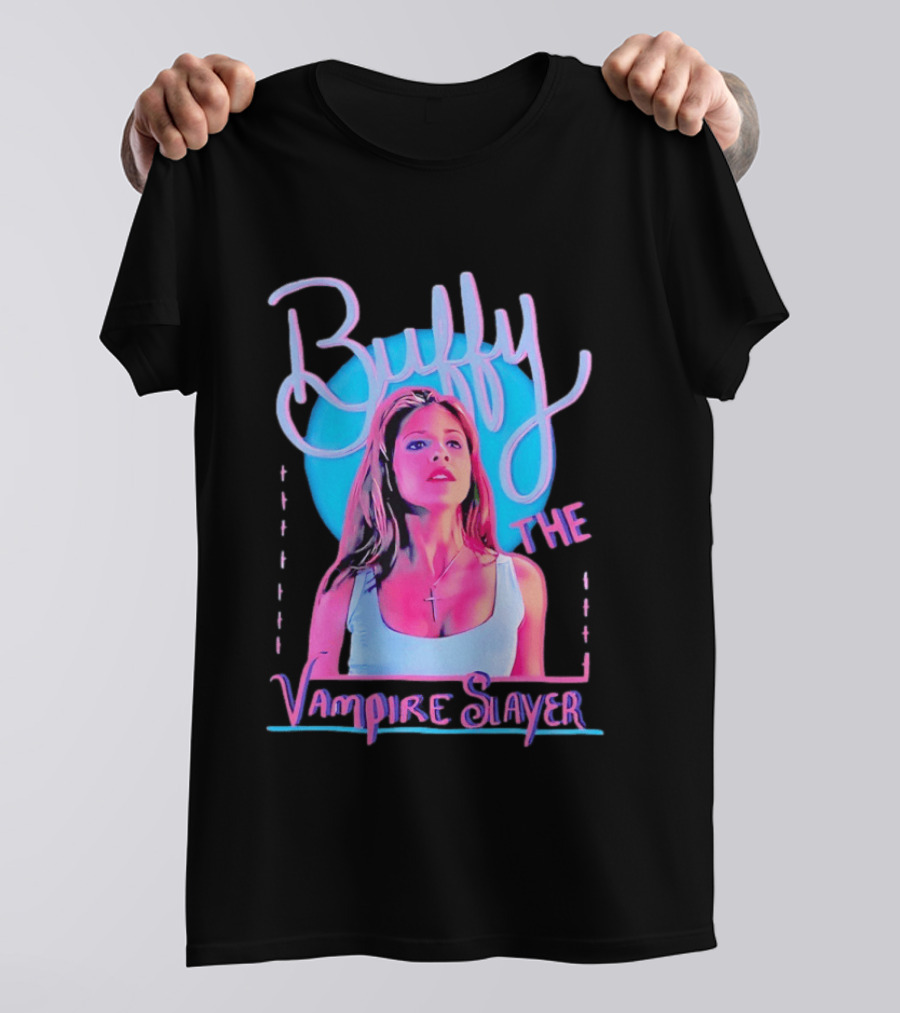 Buffy The Vampire Slayer Sarah Michelle Gellar 90s Nostalgia Fashion Icon Retro 90s T-Shirt