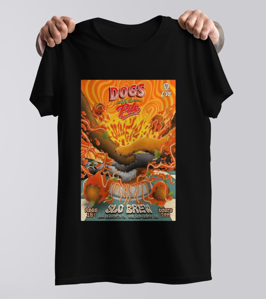 Dogs In A Pile SLO Brew San Luis Obispo June 12 2026 Live Event T-Shirt