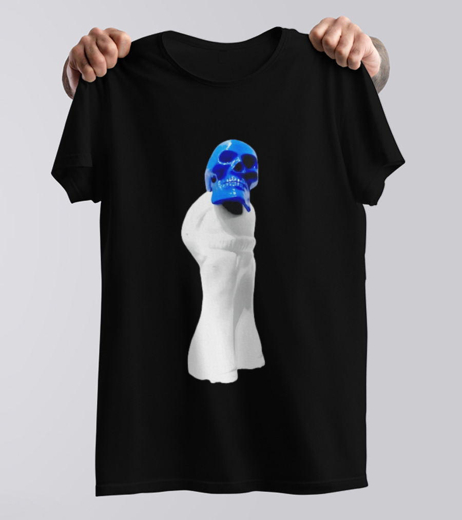 Jack White Frozen Charlotte Blue Skull Modern Gothic T-Shirt