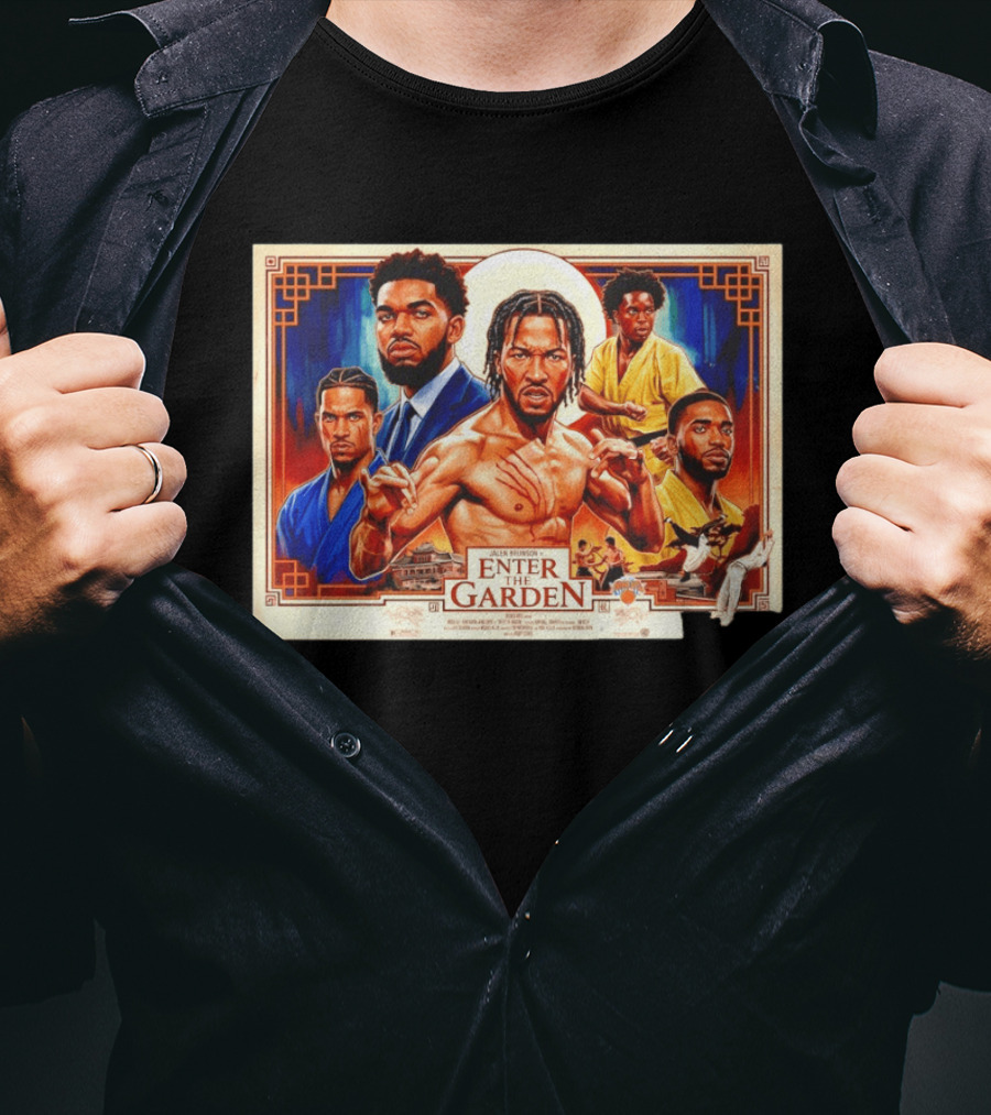 Jalen Brunson Enter The Garden New York Knicks Basketball Enter The Dragon T-Shirt