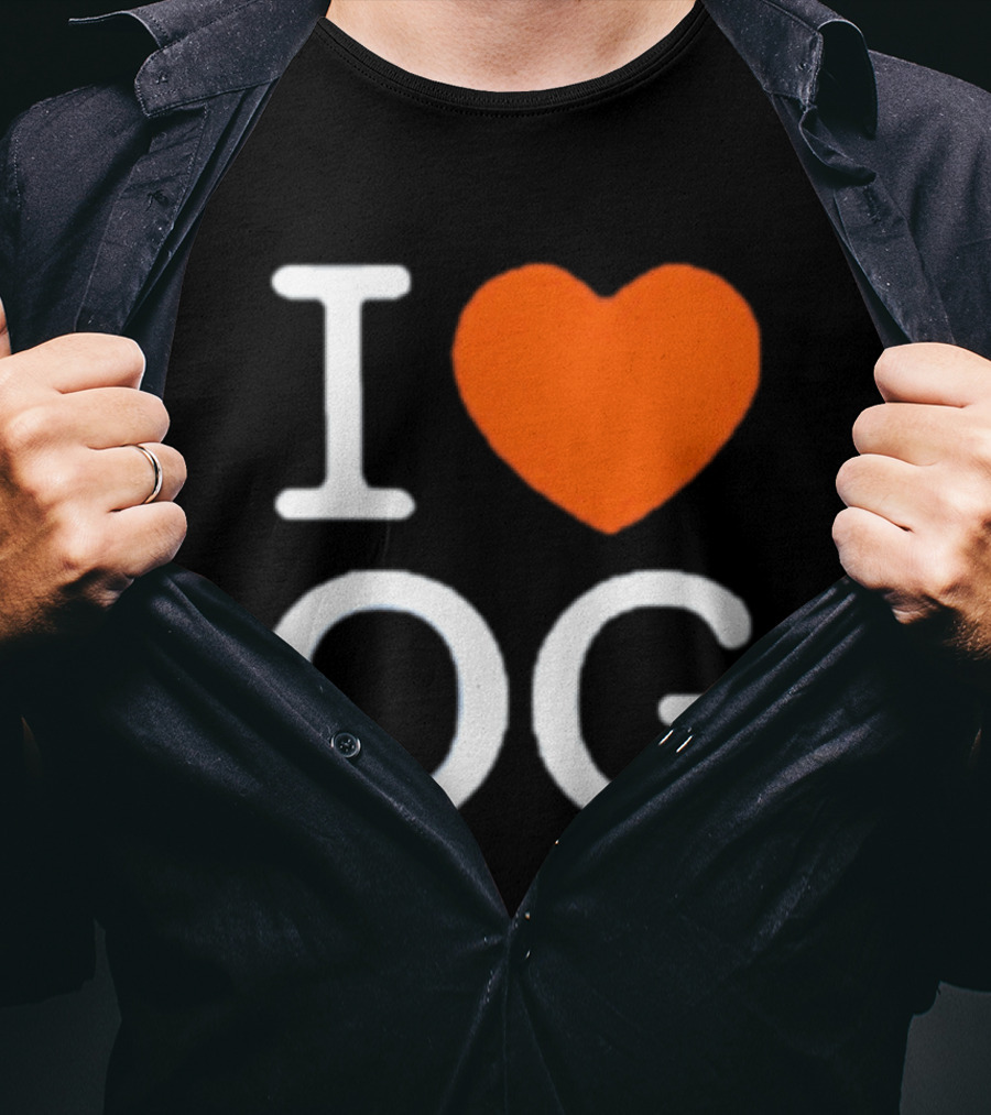 I Love OG Anunoby Orange Heart Knicks T-Shirt