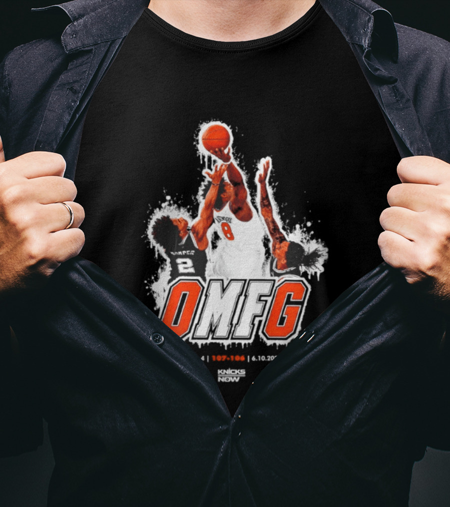 OMFG OG Anunoby New York Knicks Basketball Game 4 107 106 Knicks Now T-Shirt