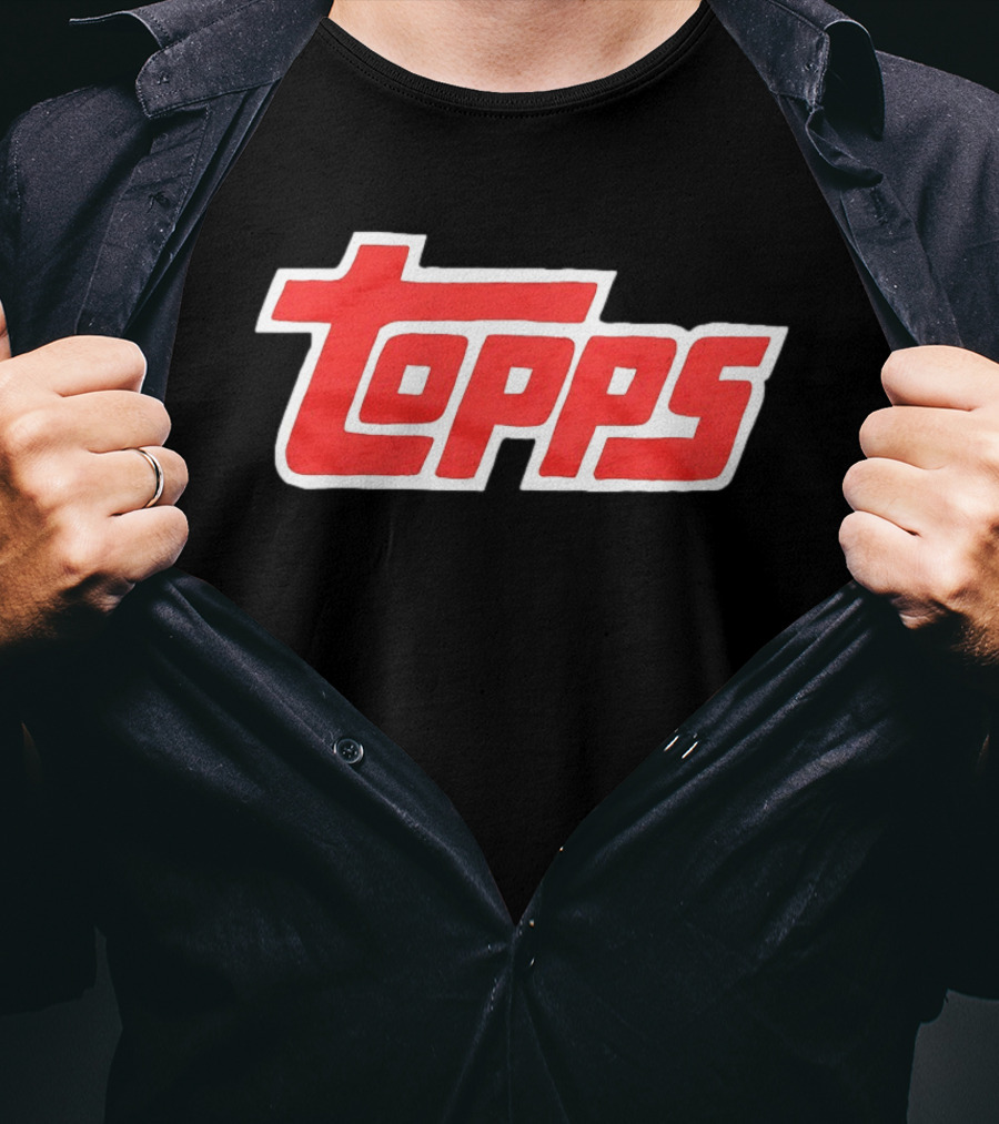 Topps Baseball Card Company Retro Red T-Shirt