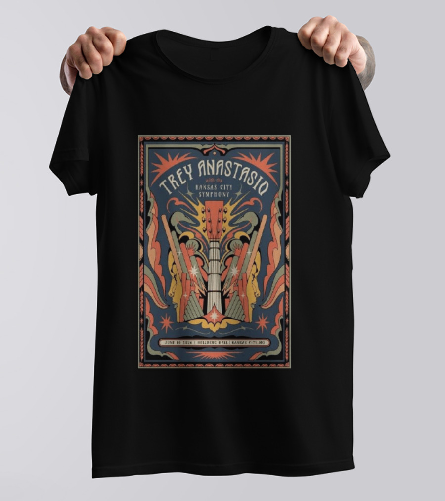 Trey Anastasio With The Kansas City Symphony June 10 2026 Helzberg Hall Kansas City MO T-Shirt