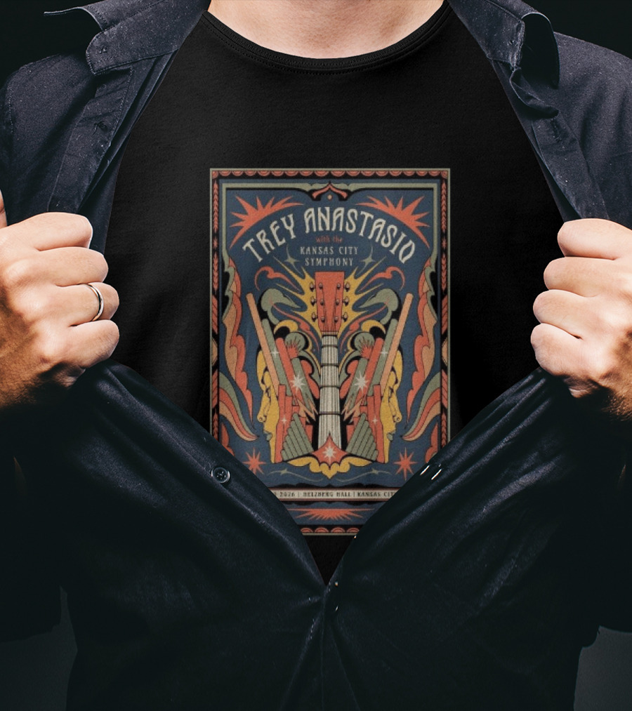 Trey Anastasio With The Kansas City Symphony June 10 2026 Helzberg Hall Kansas City MO T-Shirt