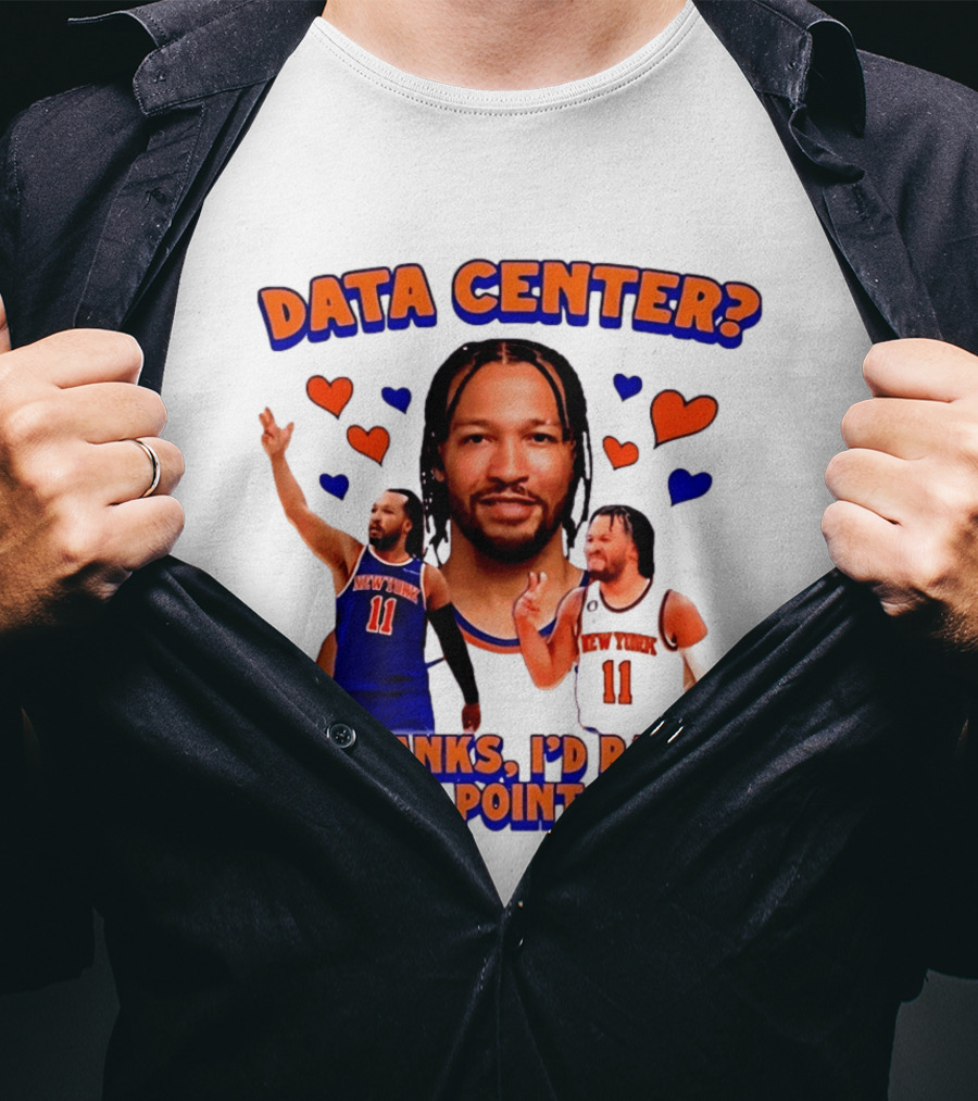 No Thanks I'd Rather Date A Point Guard Jalen Brunson Data Center T-Shirt