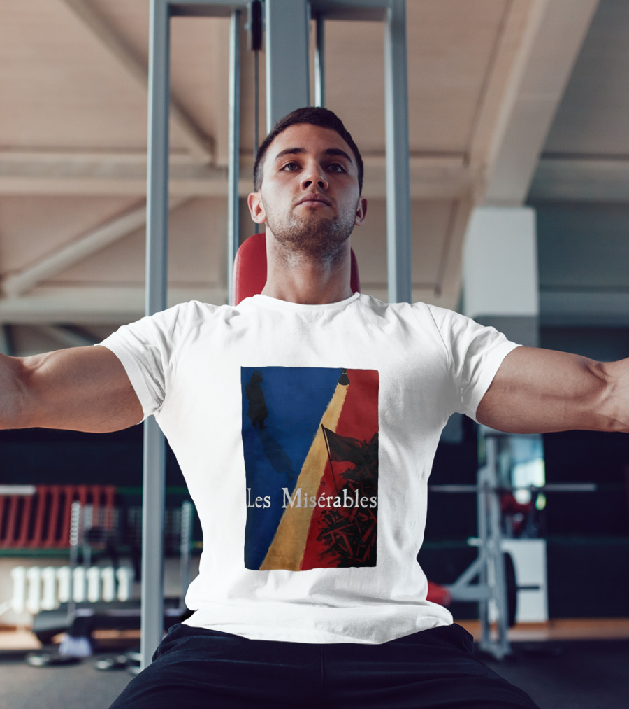 Les Misérables Barricade Tricolor Shadow And Flag Scenery T-Shirt