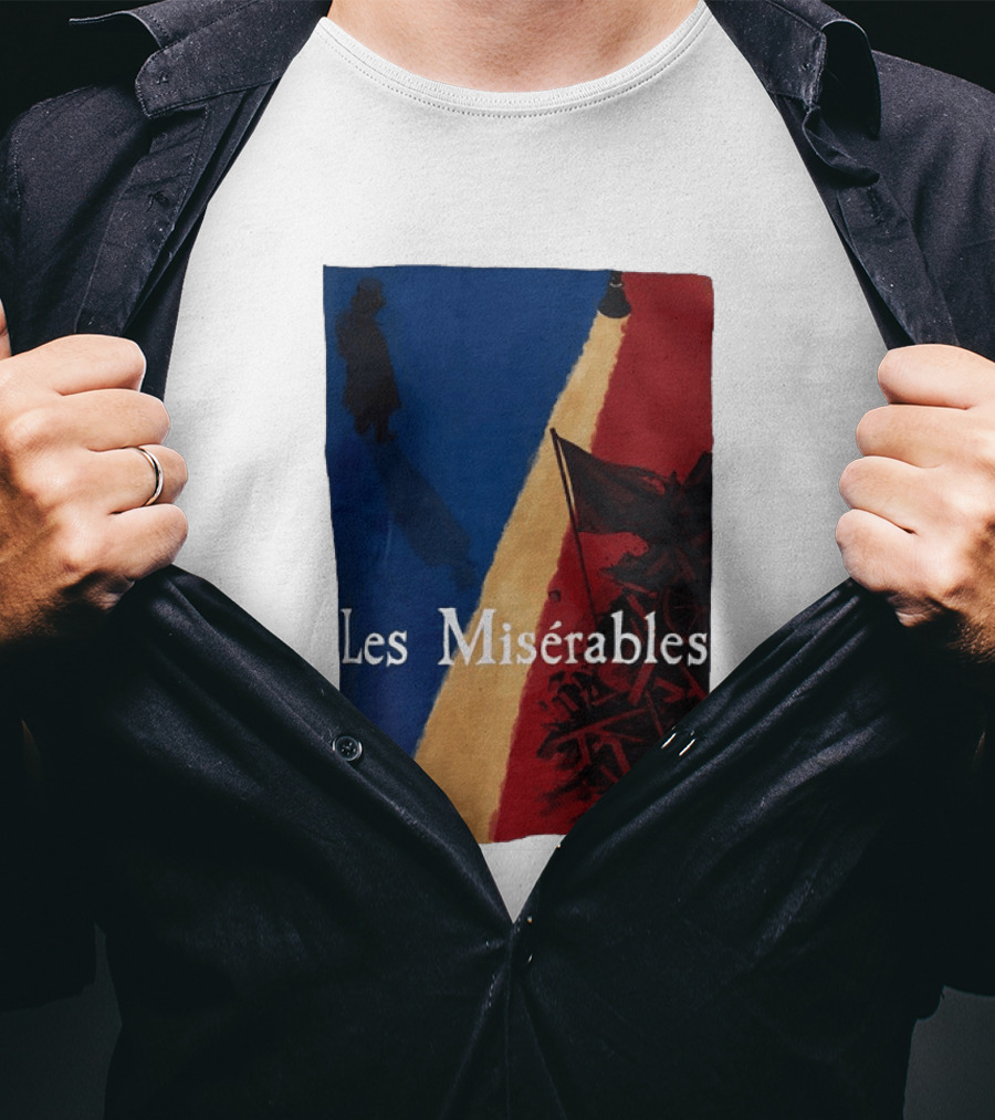 Les Misérables Barricade Tricolor Shadow And Flag Scenery T-Shirt